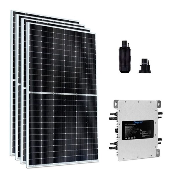 Kit Gerador Energia Solar 2,22 kWp - Microinversor Deye c/ Wifi SUN2000 - Painel Luxen